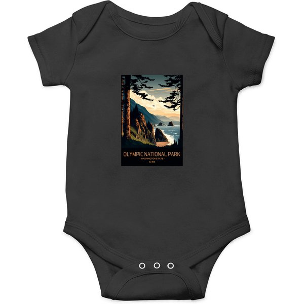 Olympic National Park Pacific Beaches T-Shirt Onesies-image