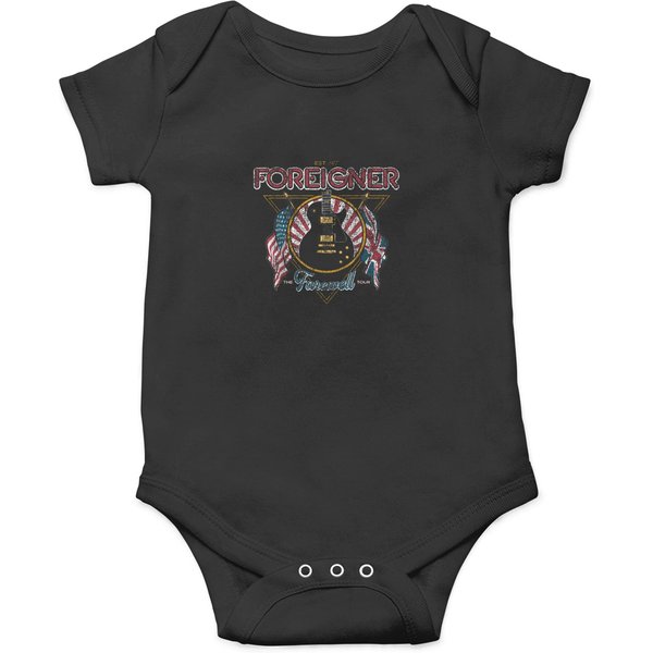 Foreigner Guitar Flag T-Shirt (1) Onesies-image
