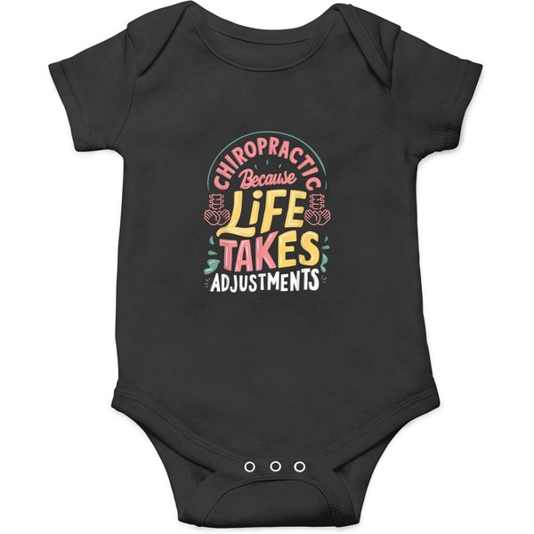 Chiropractor Life Takes Adjustments Funny Chiropractic Spine Onesies-image