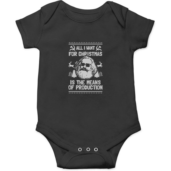 All I Want For Christmas Is The Means Of Production (1) T-Shirt Onesies-image