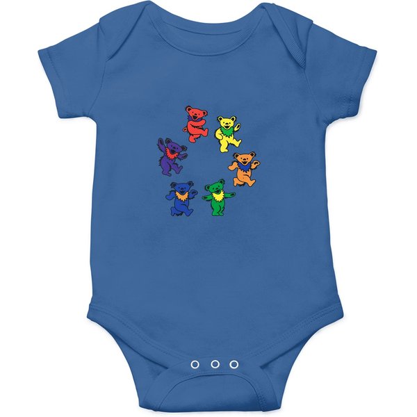 Grateful Happy Bear Dead Onesies-image