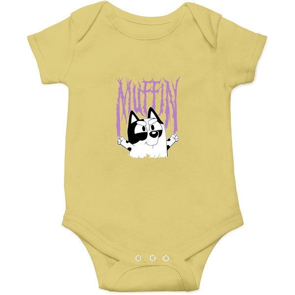 Blue Muffin Onesies, Muffin Bingo Onesies Dog Cartoon-image