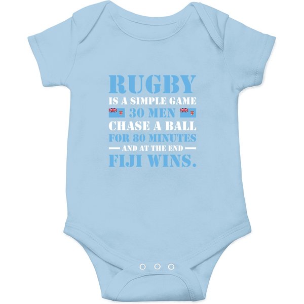 Rugby Is A Simple Game Fiji Rugby Onesies-image