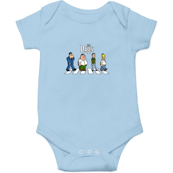 The Dads American Dad, Family Guy, Rick And Rickandmorty, And The Simpsons Onesies