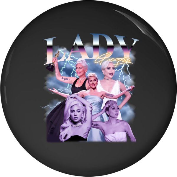 Lady Gagas Vintage Pin Buttons, Lady Gagas 90S Pin Buttons Toddler Pin Buttons Birthday Pin Buttons-image