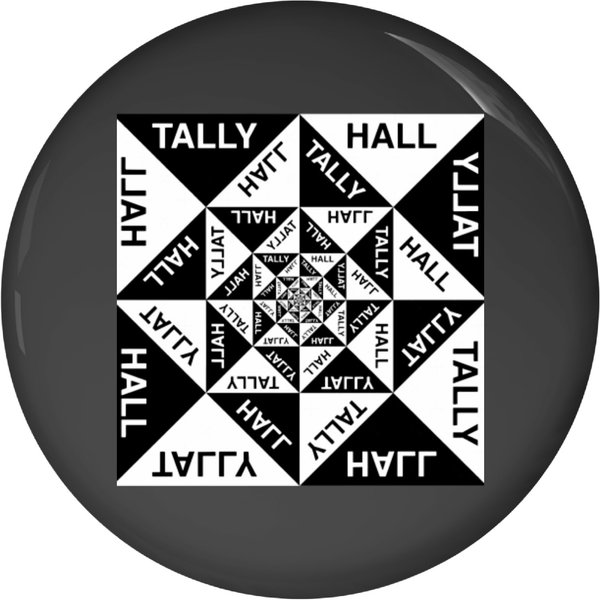 Tally Hall Black And White Tally Hall Black And White Pin Buttons-image