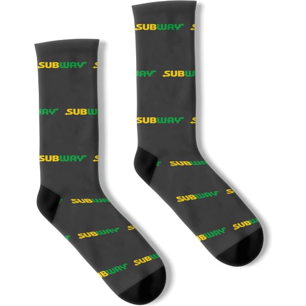 Subways Is A Popular Restaurant Chain Socks-image