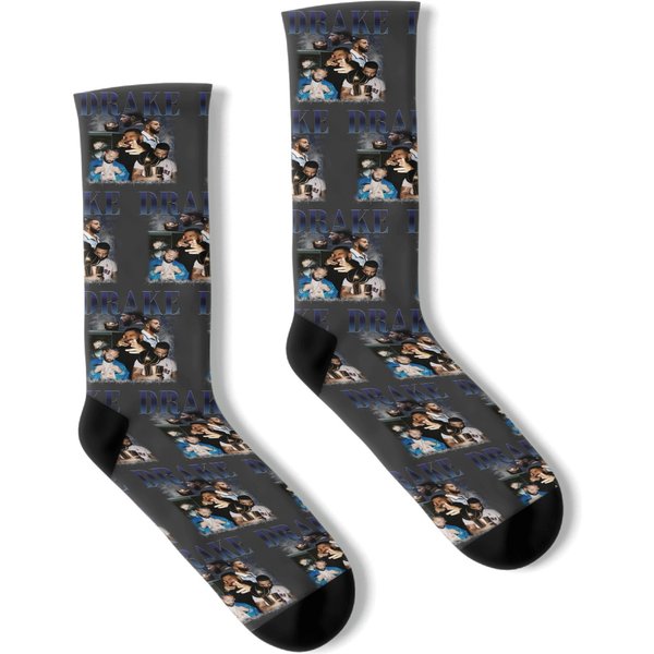Drake Graphic Albums Socks