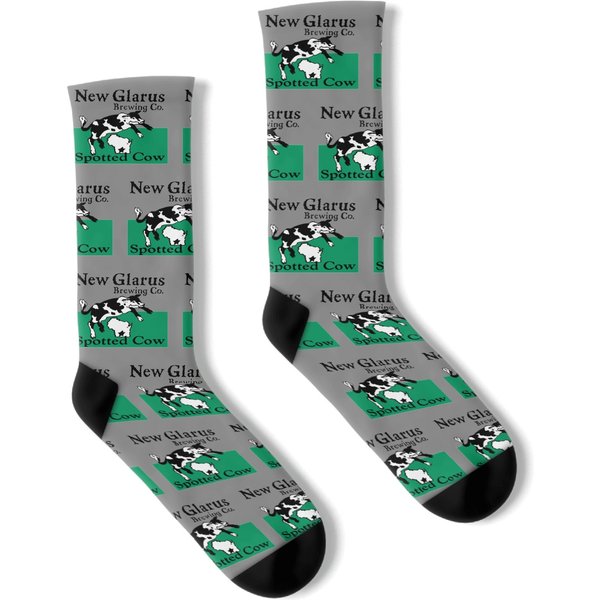 Spotted Cow New Glarus Brewery Socks-image