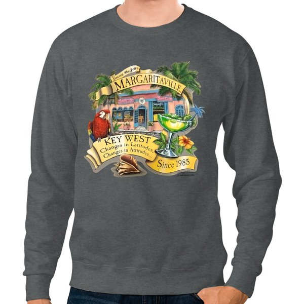 Jimmy Buffett Margaritaville Sweatshirts, Yellow Haze Jimmy Buffett Sweatshirt, Margaritaville Sweatshirt-image