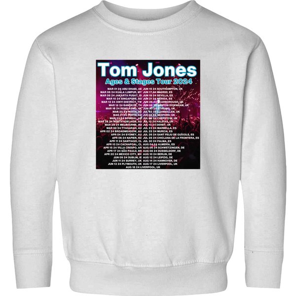 Tom Jones Ages And Stages On Tour 2024 Sweatshirts-image