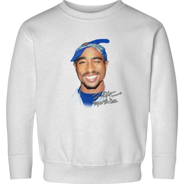 Vintage 90S 2Pac Tupac Shakur Sweatshirts, Tupac Big Face Head Vintage Style Graphic Hip Hop Sweatshirts-image