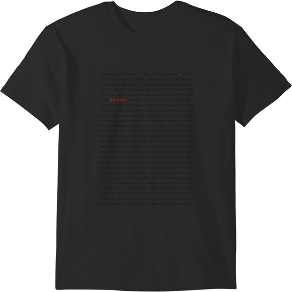 Pet Shop Boys - It_S A Sin (Lyrics)Pet Shop Boys - It_S A Sin (Lyrics) T-Shirts-image