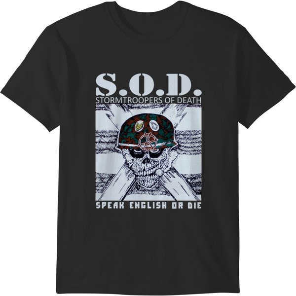 Sod S.O.D. Stormtroopers Of Death Sod T-Shirt Metal T Shirt Men New Black T-Shirt S-5Xl T-Shirts-image