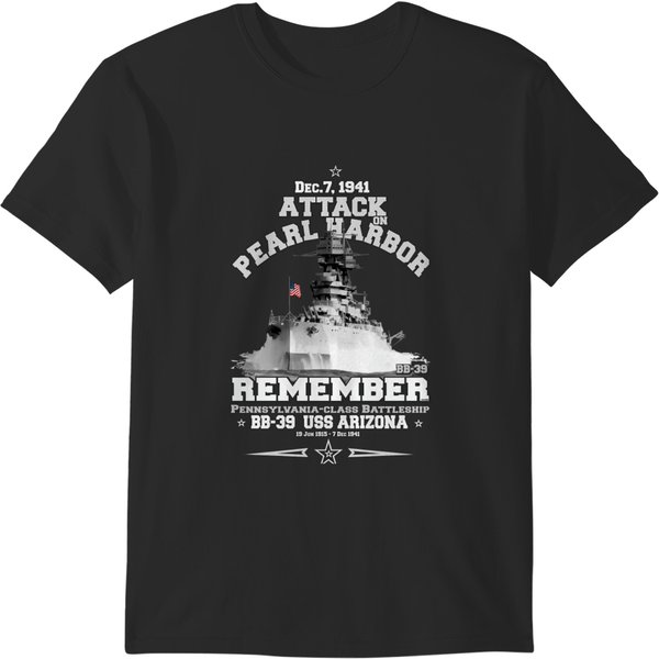 Remember Bb-39Uss Arizonna Pearl Harbor T-Shirts-image