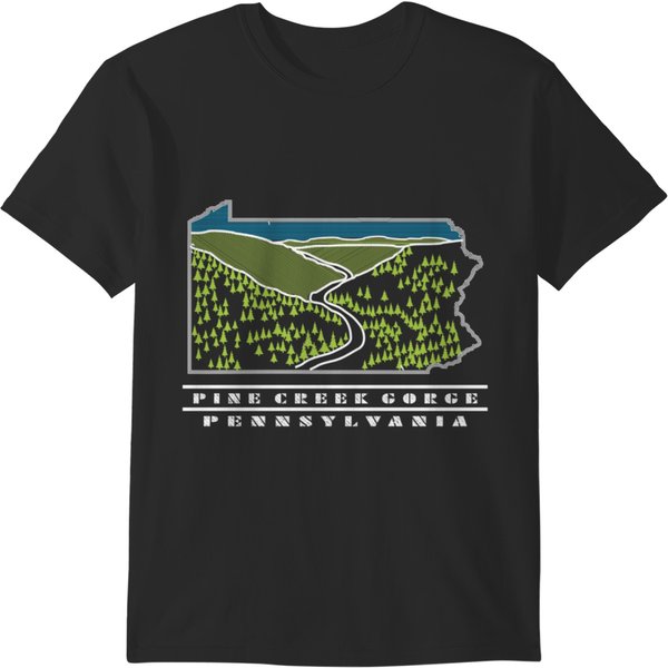Pine Creek Gorge Pennsylvania Usa T-Shirts-image