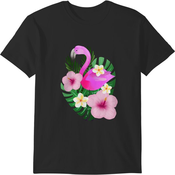 Womens Flamingo Beautyiful Flamingo Art T-Shirts-image
