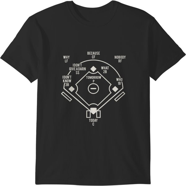 Who39;S On First Classic Baseball Abbott And Costello T-Shirts-image