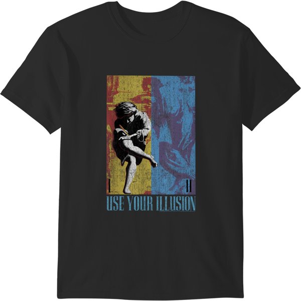 S 'N' Roses Double Illusion Rock Music Band T-Shirts-image