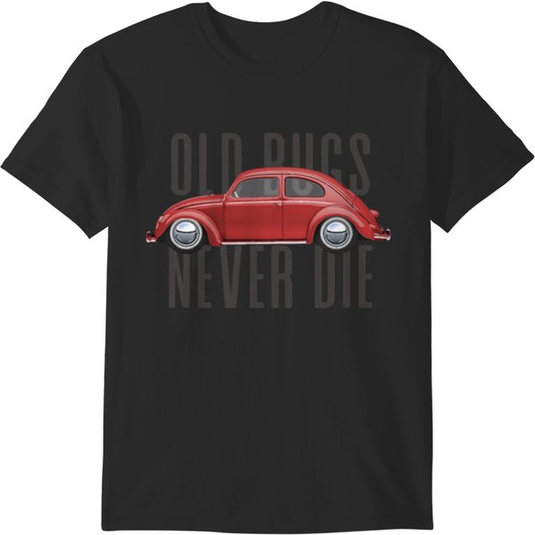 Vintage Car Old Bugs Never Die T-Shirts-image