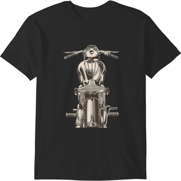 Anatomy-Of-A-Vintage-Harley-Motors-Davidson T-Shirts-image