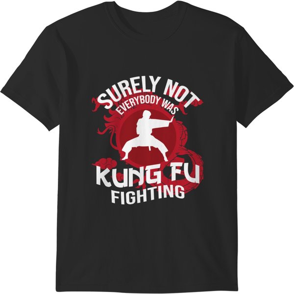 Surely Not Everybody Was Kung Fu Fighting .Png T-Shirts-image