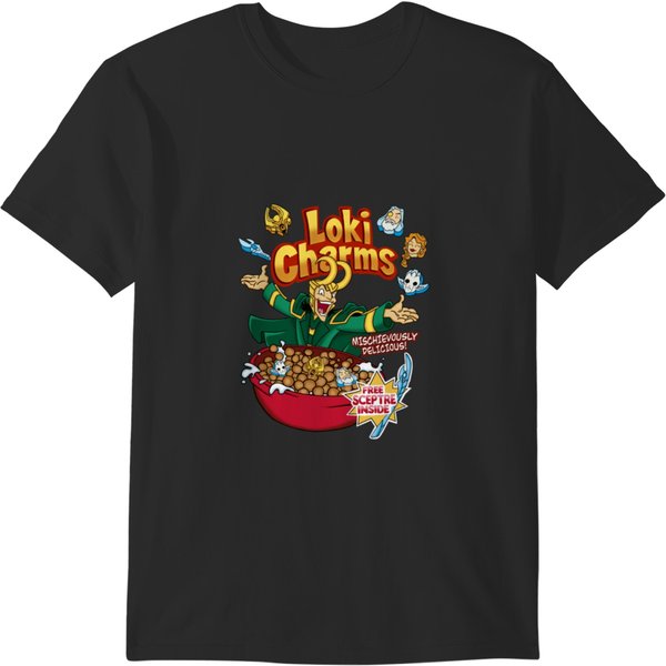 Loki Charms Cereal - God Of Mischief T-Shirts-image