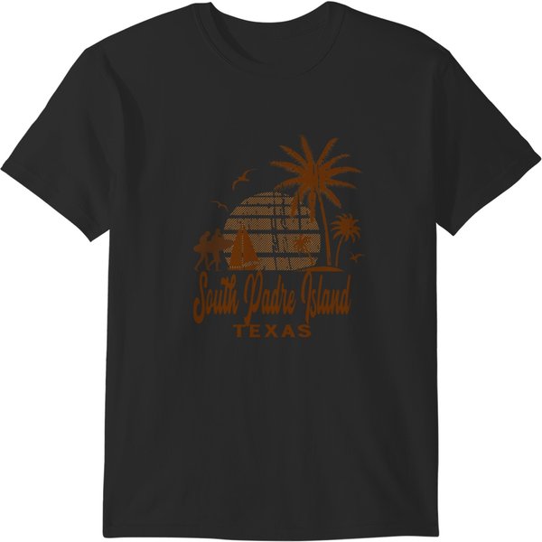 South Padre Island Texas Vintage Sunset T-Shirts-image