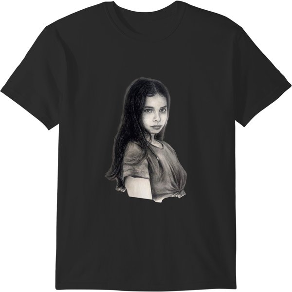 Hope Sandoval Pencil Drawing T-Shirts-image