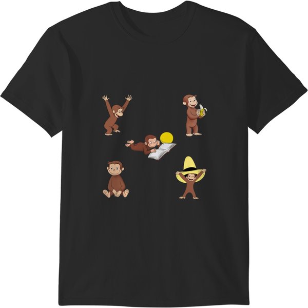 George The Curious Monkey Cartoon For Kids Pack Active T-Shirts-image