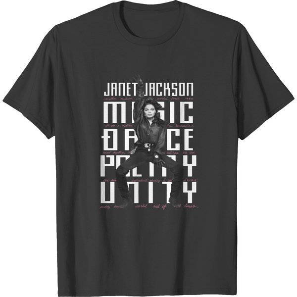 Vintage Janet Jackson 1990 Rhythm Nation Tour T-Shirt-image