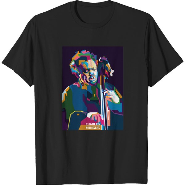 Abstract Geometric Charles Mingus In Wpap T-Shirts-image