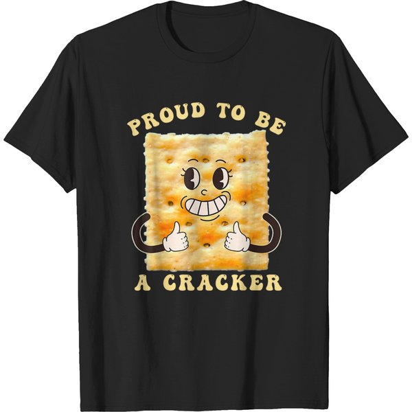 Proud To Be A Cracker Funny Snack Themed Apparel T-Shirts-image
