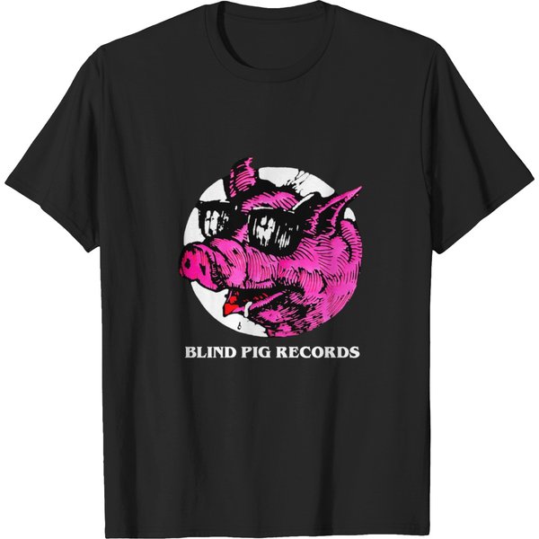 Vintage 90S Blind Pig Records 90S Blind Pig Records T-Shirt T-Shirts-image