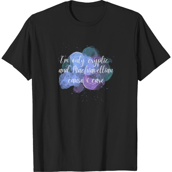 Cryptic-And-Machiavellian-Cause-I-Care--Mastermind-Black-Variant T-Shirt T-Shirts-image