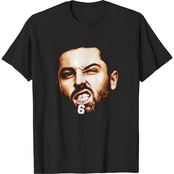 Baker Mayfield Funny Face Tapestry T-Shirts-image