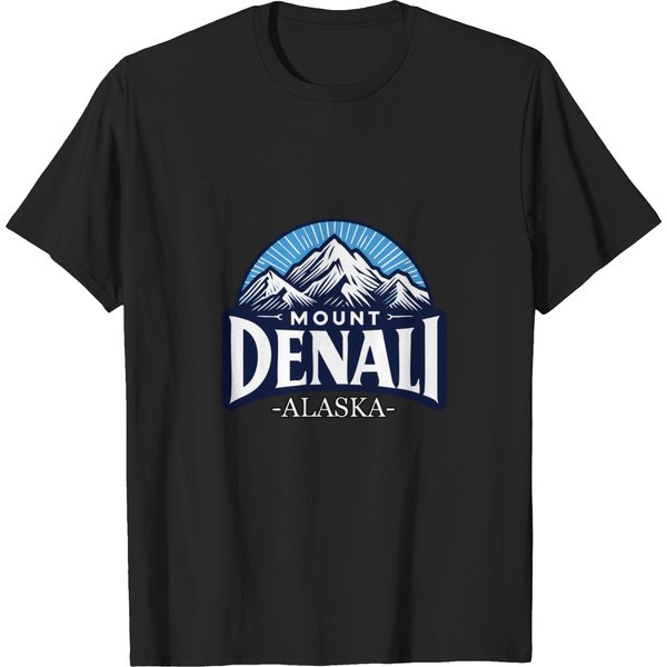 Mount-Denali-Alaska-Retro-Vintage T-Shirt T-Shirts-image