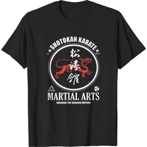 Shotokan Karate Power And Tradition In Kanji Design T-Shirts-image