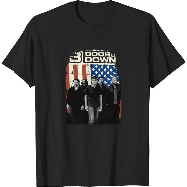 3 Doors Down Band Tour T Shirt Cotton Unisex T-Shirt-image