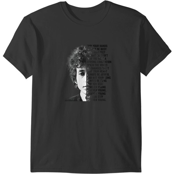 Bob-Dylan Forever Young Lyrics Men's T-Shirts-image