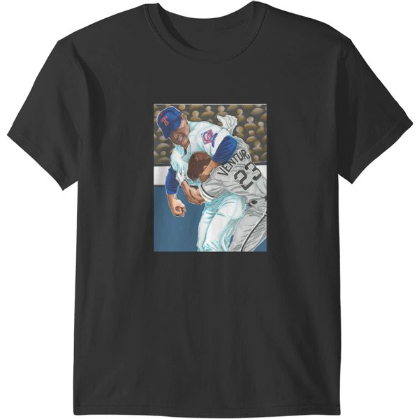 Nolan Ryan Vs Robin Ventura Sticker T-Shirts-image