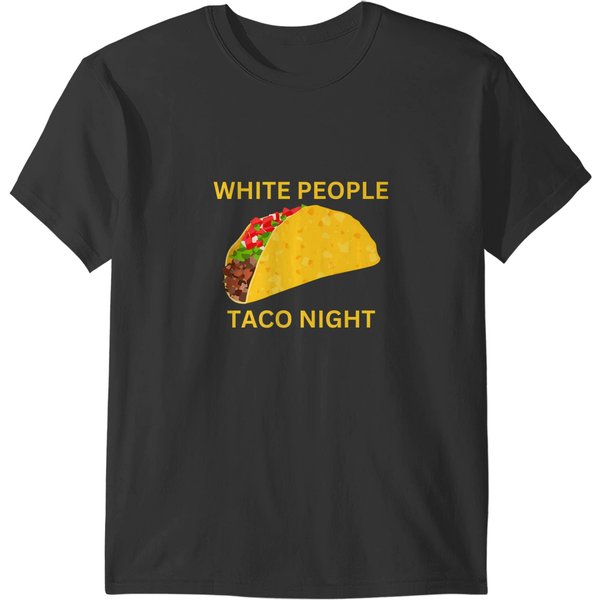 Funny White People Taco Night Premium T T-Shirts-image