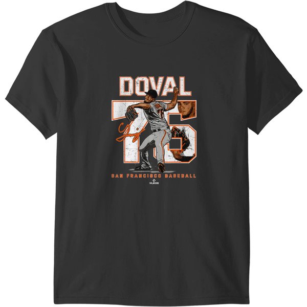 Number And Portrait Camilo Doval San Francisco T T-Shirts-image