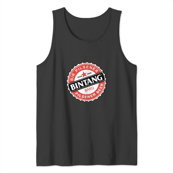 Bintang Beer Style Half Vertival Tank Tops-image