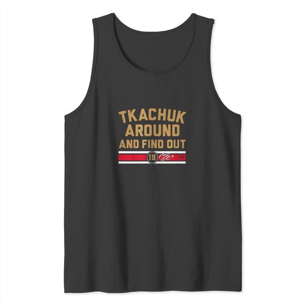 Matthew Tkachuk Around And Find , Florida Hockey , Ice Hockey American Professional Tank Tops-image
