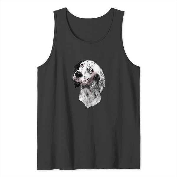 English Setter T-Shirt Tank Tops-image