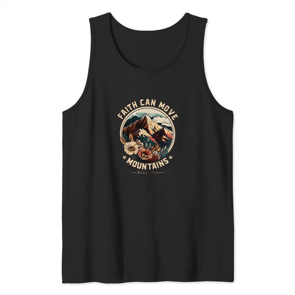 Faith Can Move Mountains Shirt Christian Men Women Kids Sweatshirt Tank Tops-image