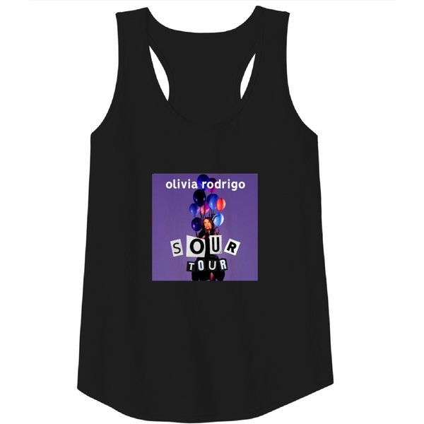 Olivia Rodrigo Sour Tour 2022 Tank Tops, Olivia Rodrigo Tank Tops-image