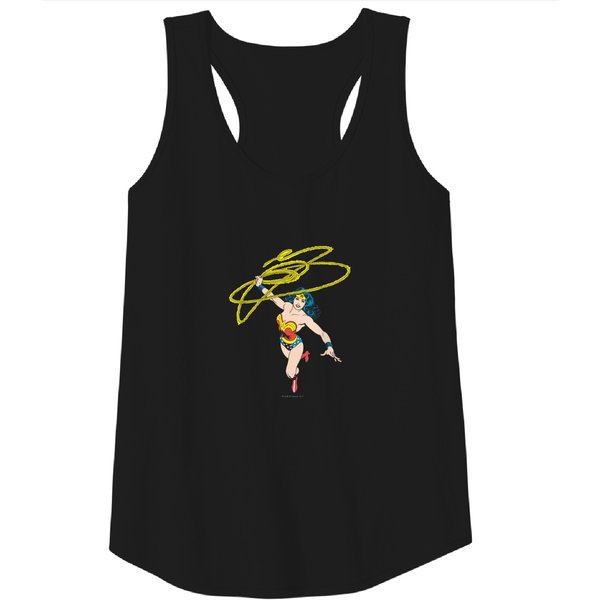 Wonder Woman Holds Lasso 2 Tank Top-image