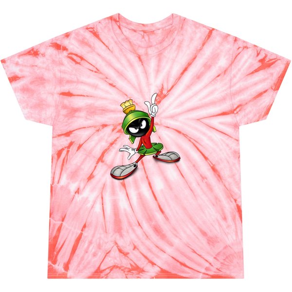 Marvin The Martian Woshort Sleeve Vneck Basic Black Tie Dye T Shirts-image